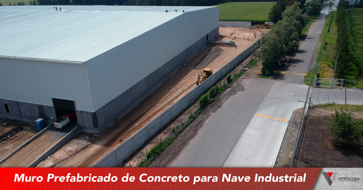 Muro Prefabricado de Concreto para Nave Industrial en León