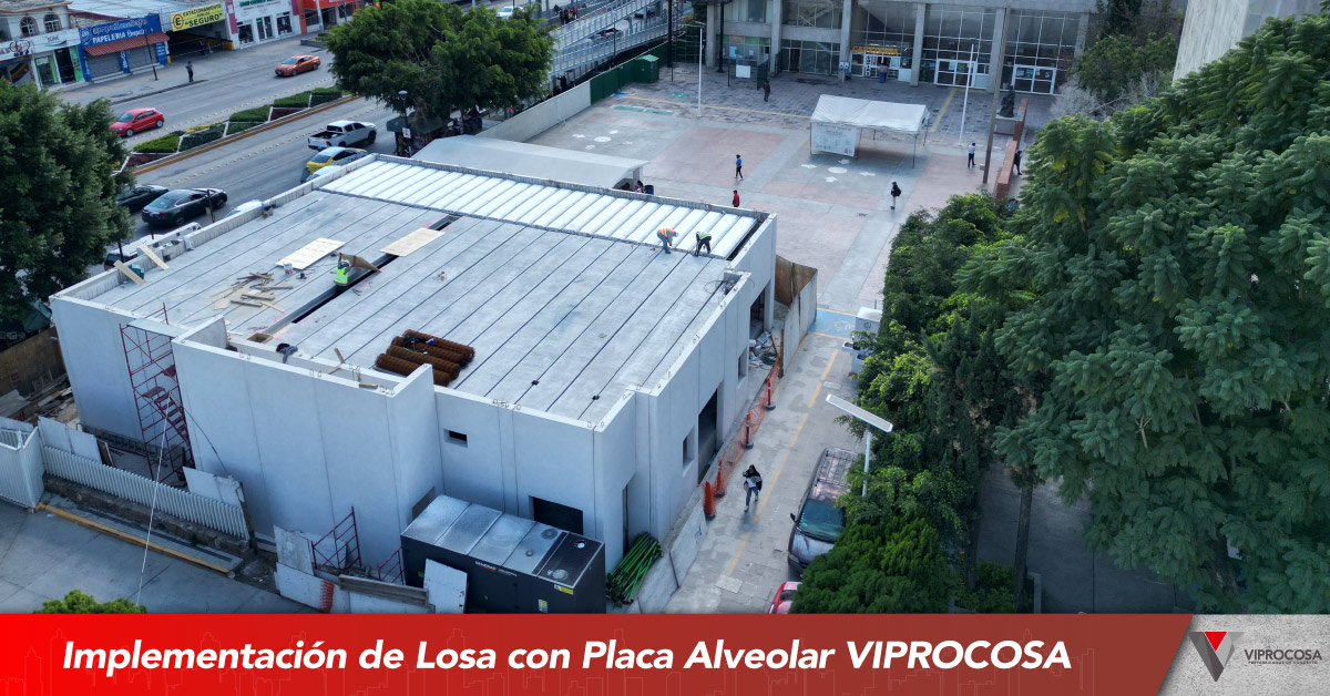 VIPROCOSA-Losa con Placa Alveolar para laboratorio de hospital